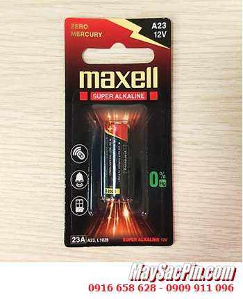 Pin Maxell A23, Pin 12v, Pin Remote điều khiển Maxell 23A A23 23AE chính hãng (Loại Vỉ 1 viên)